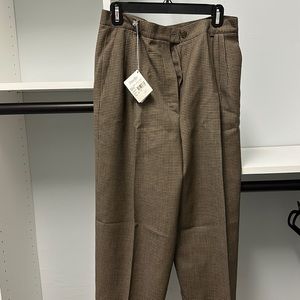 Zanella Hepburn brown checkered trousers